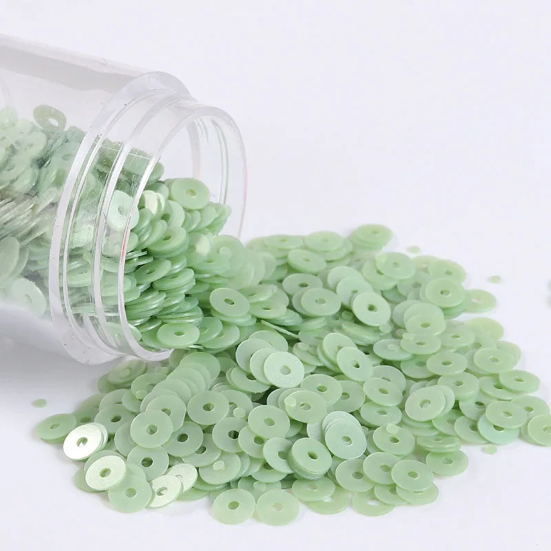 10 г/упак. 4 мм плоские круглые матовые Блестки из ПВХ|Блестки| |