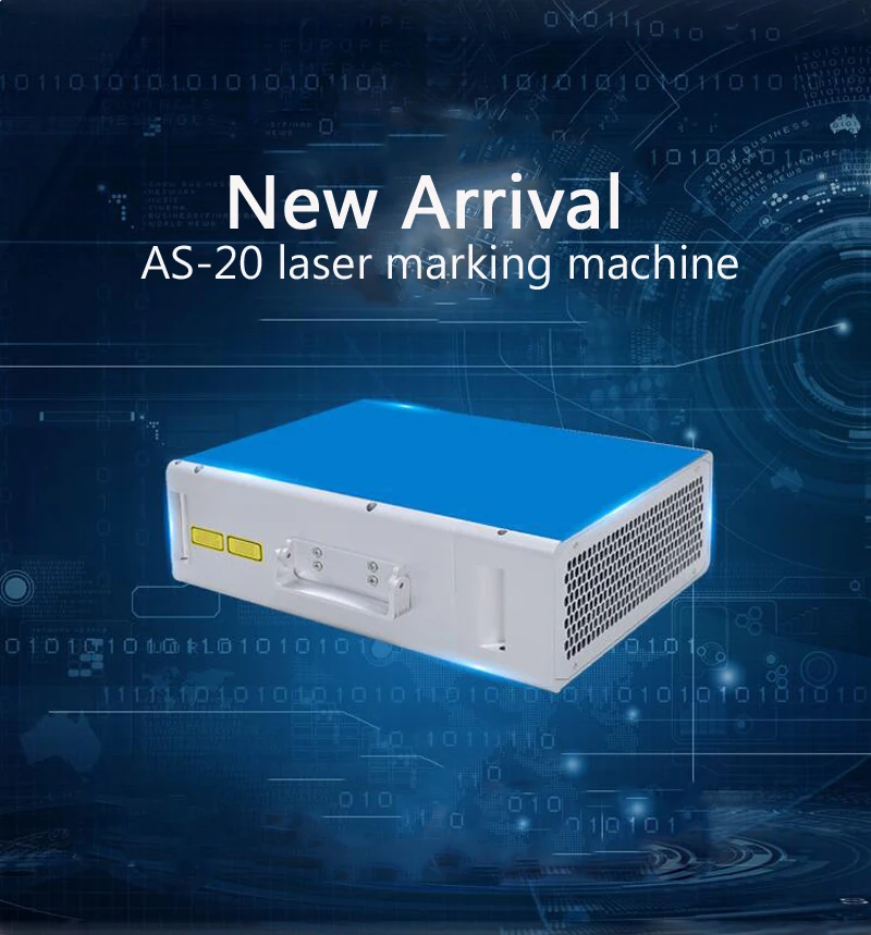 Портативная волоконно оптическая лазерная маркировочная машина AS 20 Вт