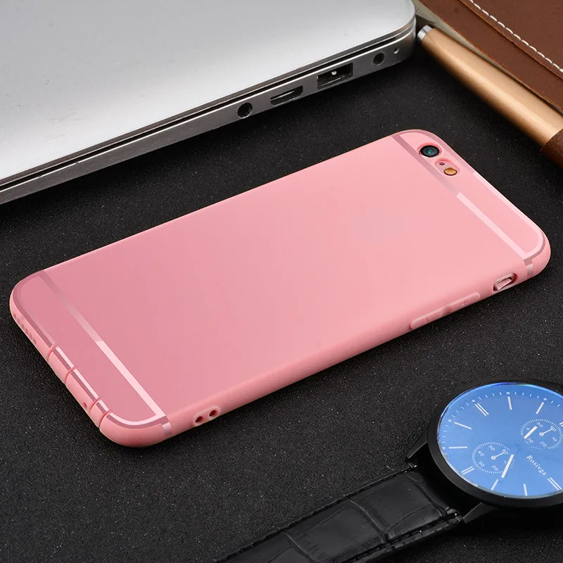 TCICPC для iPhone 6 6 S силиконовый чехол Роскошные тонкий матовый ТПУ Мягкий телефона Чехлы для Apple iPhone 6 6 S плюс Чехол Коке