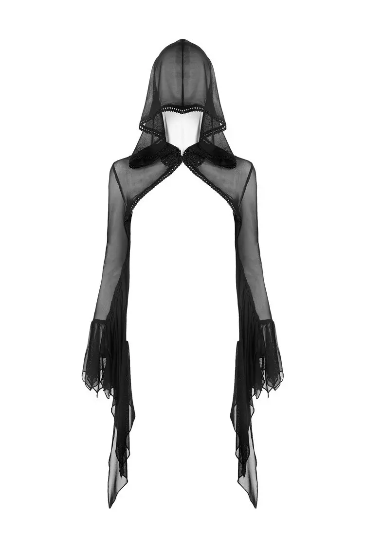 Женская сетчатая накидка с капюшоном Darkinlove Goth Witch BW065| |