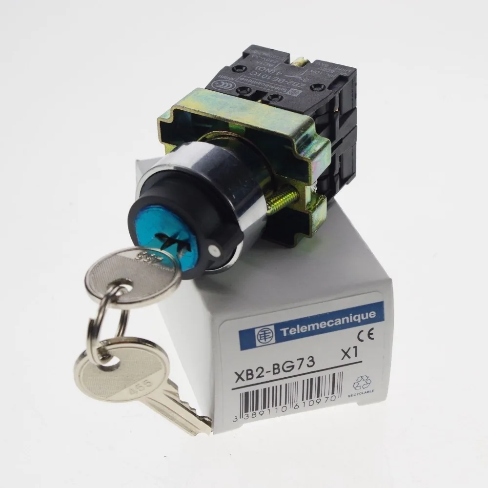 4 шт./лот XB2 BG73 3 позиция 2 NO Нормально открытый 2N/O сброс пружины мгновенный
