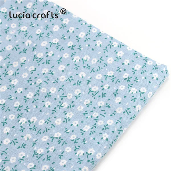 Style 6 Lucia crafts 1 шт. 50 см x 50 см синяя хлопковая ткань для лоскутного шитья ткани DIY квилтинг текстиль кукольная ткань H0806 - Цвет: Style 6
