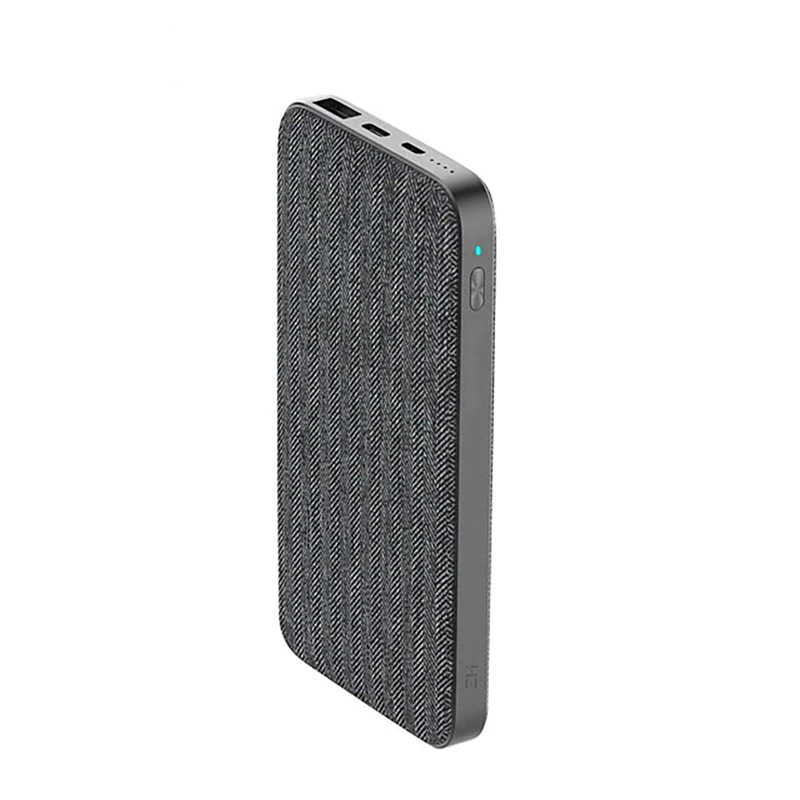 Xiaomi ZMI 10000 мАч модный стиль серая ткань внешний аккумулятор QC3.0 PD type-C PD Двусторонняя Быстрая зарядка 18 Вт внешний аккумулятор