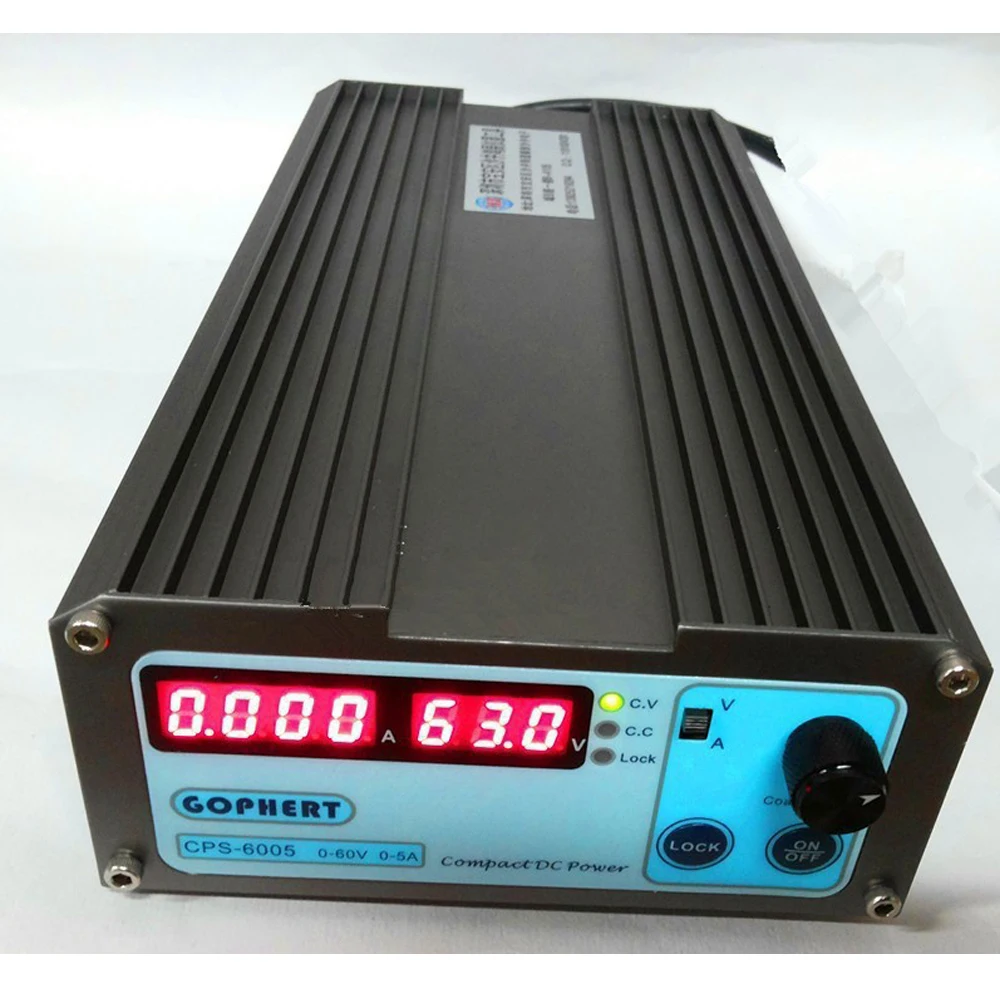 CPS-6005 импульсный источник питания постоянного тока 60 в 5A Компактный регулируемый Цифровой Регулируемый лабораторный блок питания