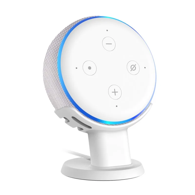 Для Amazon Alexa Echo Dot 3-го поколения держатель стенд чехол, крепление подставка работает с Amazon Echo Dot 3 - Цвет: WHITE