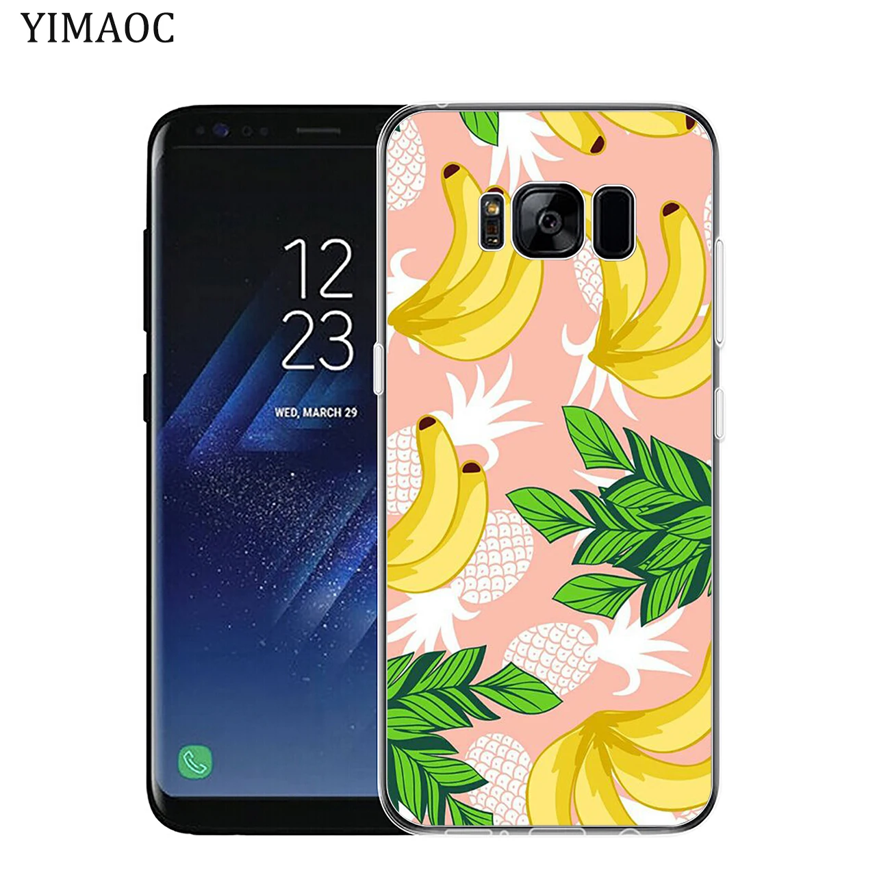 YIMAOC banana watermelon fruit summer Soft Tpu Silicone Phone Case for Samsung Galaxy S10 S9 S8 Note 10 Plus S7 Edge S10e Cover | Мобильные