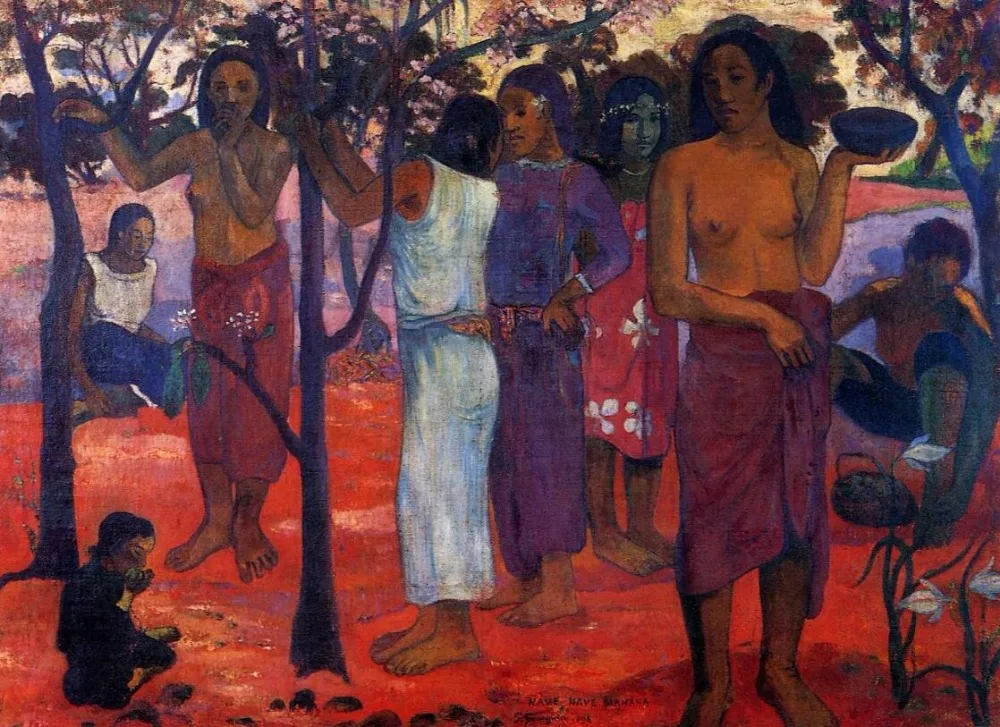 

High quality Oil painting Canvas Reproductions Perfect days (1896) by Paul Gauguin hand painted