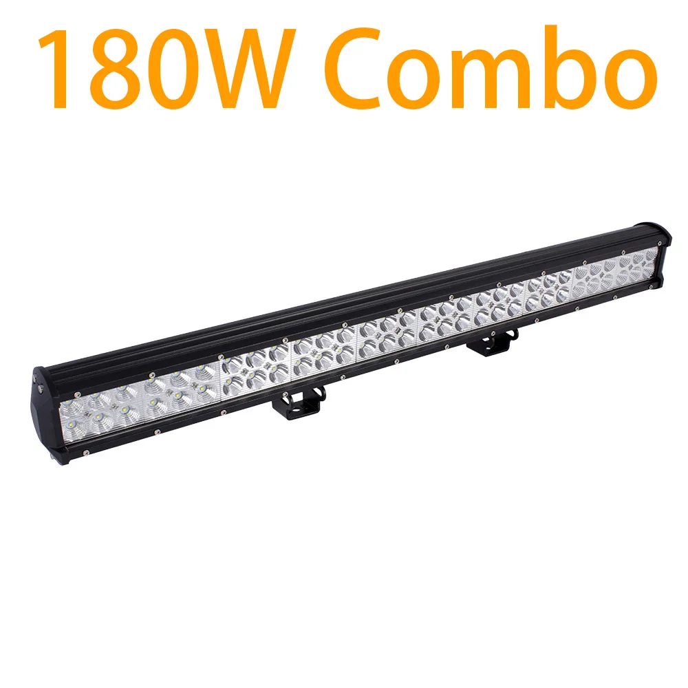 28 inch 180W Combo Светодиодный фонарь для внедорожника, 4WD, для грузовика, трактора, лодки, прицепа, 4x4, для внедорожника, квадроцикла, 12 В, 24 В, точечный прожектор, светодиодный светильник, светодиодный светильник - Цвет: 28 inch 180W Combo