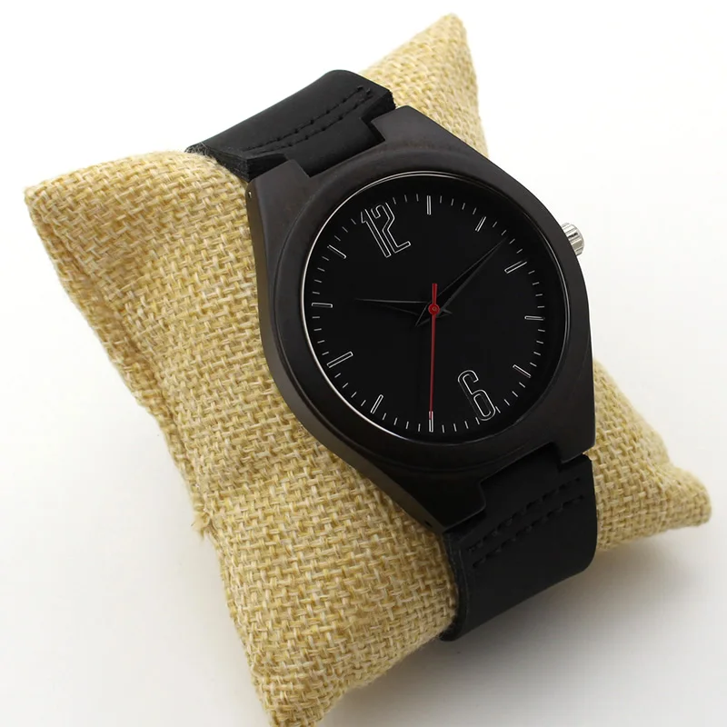 Модные японские кварцевые мужские часы из бамбукового дерева белые черные с