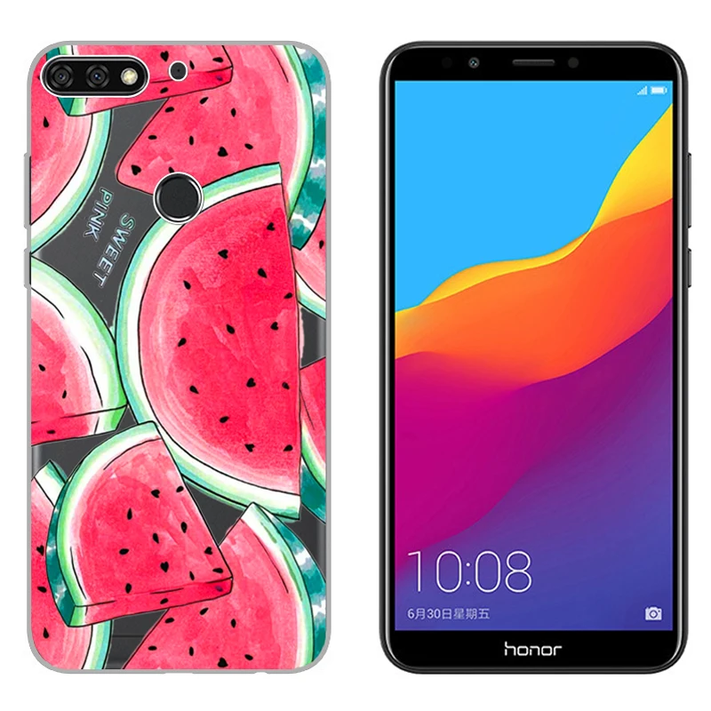 Для Huawei Y7 Prime 2018 5 99 дюйма Чехол Мягкий Силиконовый ТПУ защитный чехол на заднюю