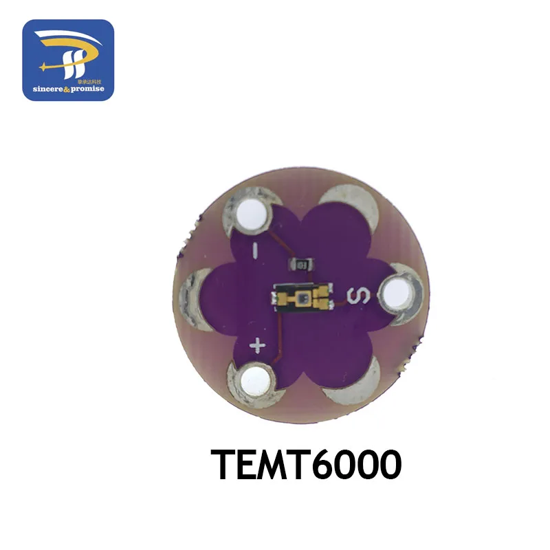 TEMT6000 ATmega32U4 ATMEGA328P LilyPad 328 для Arduino DIY Kit Micro USB ATtiny85 LilyTiny основная плата зуммер WS2812 RGB CR2032 TEMT6000 - Цвет: TEMT6000