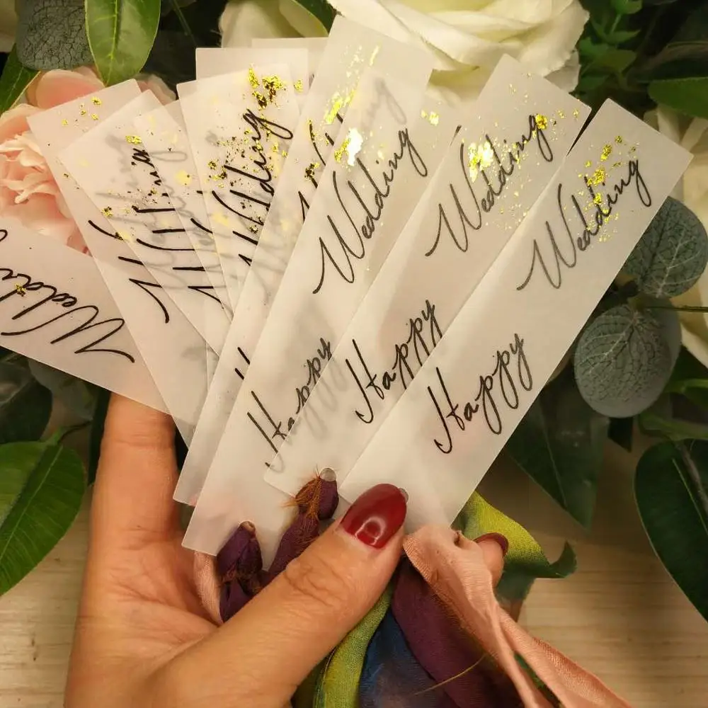 Бесплатная доставка 30 шт. свадебные бумажные карточки с именем на заказ