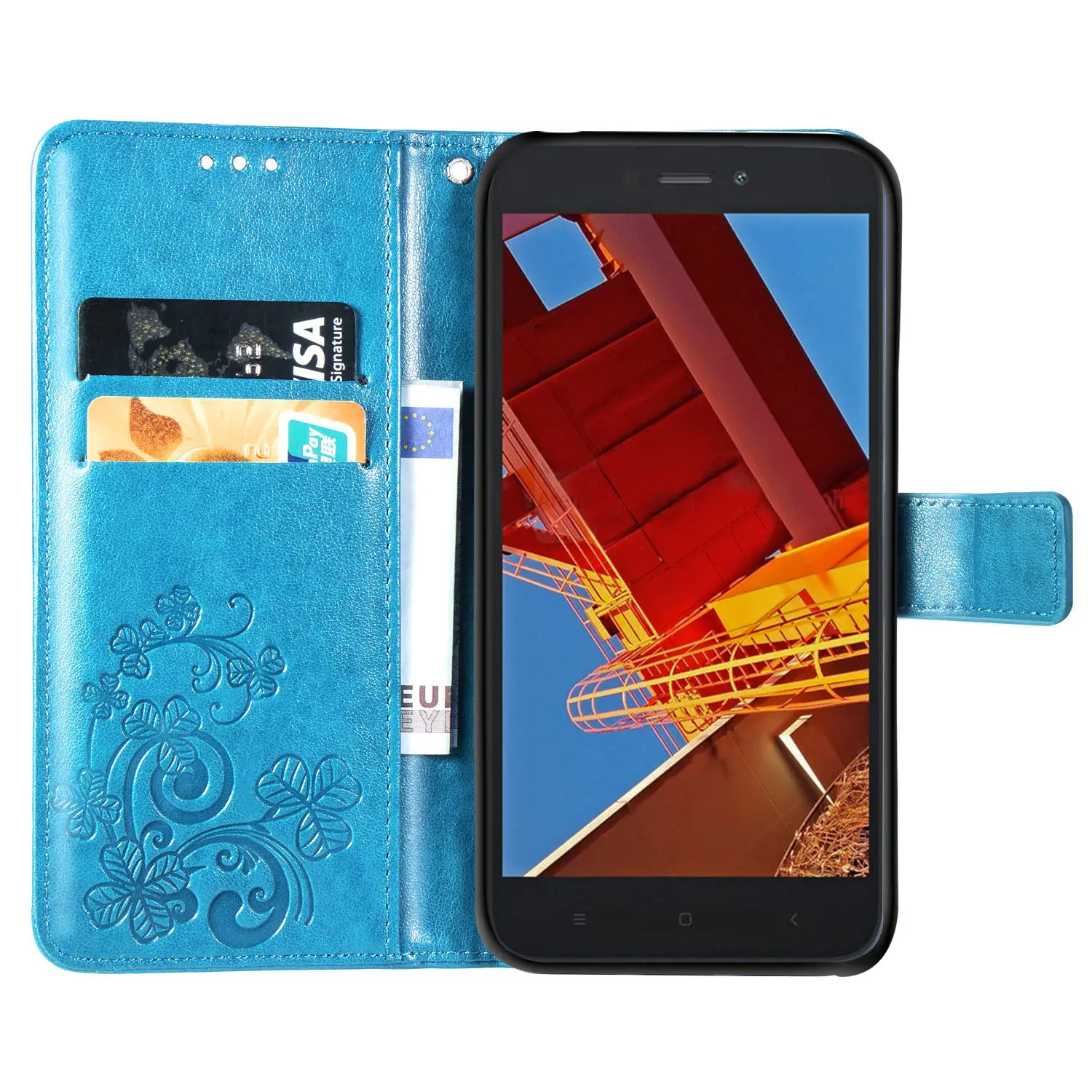 Чехол для телефона чехол Xiaomi Redmi Go Роскошный кожаный бумажник сумка Coque GO задняя