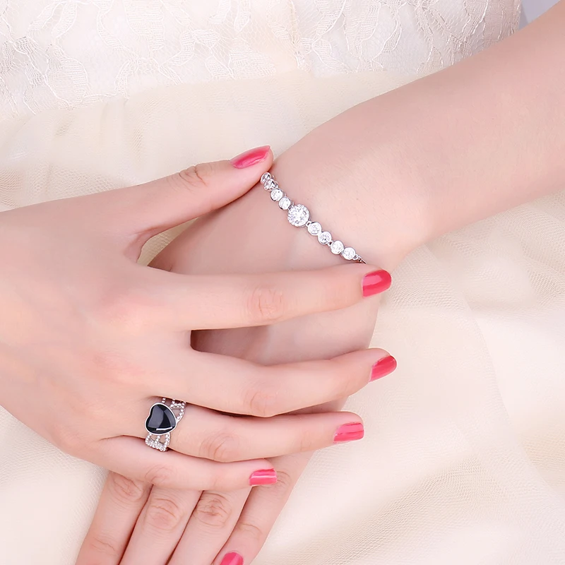 Женский браслет органайзер JewelryPalace из стерлингового серебра 925 пробы|Гибкие и