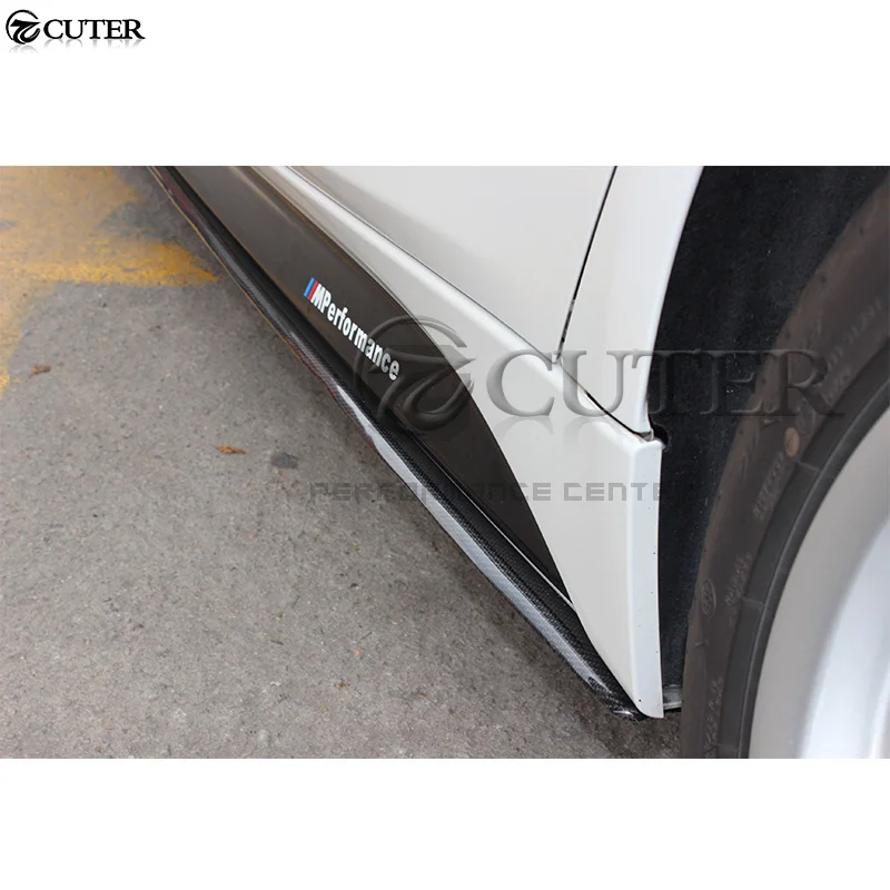 Фартук с боковой юбкой из углеродного волокна для BMW F30 328i 320i 330i 3 серии 13