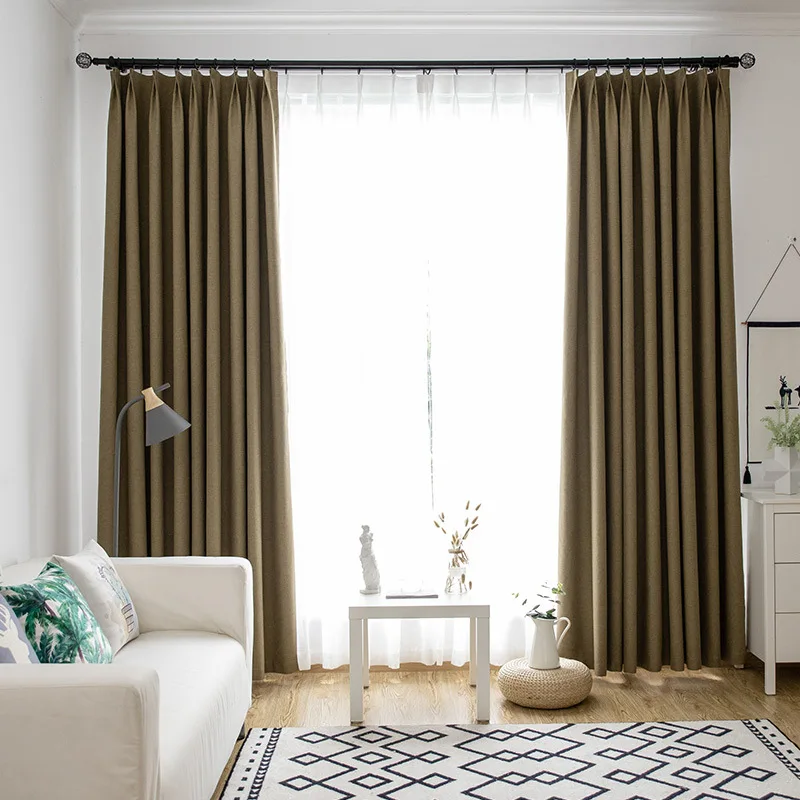 Занавес s сплошной цвет cortinas полный затемненный занавес современный cortinas Para sala de estar для украшения дома гостиной - Цвет: as picture