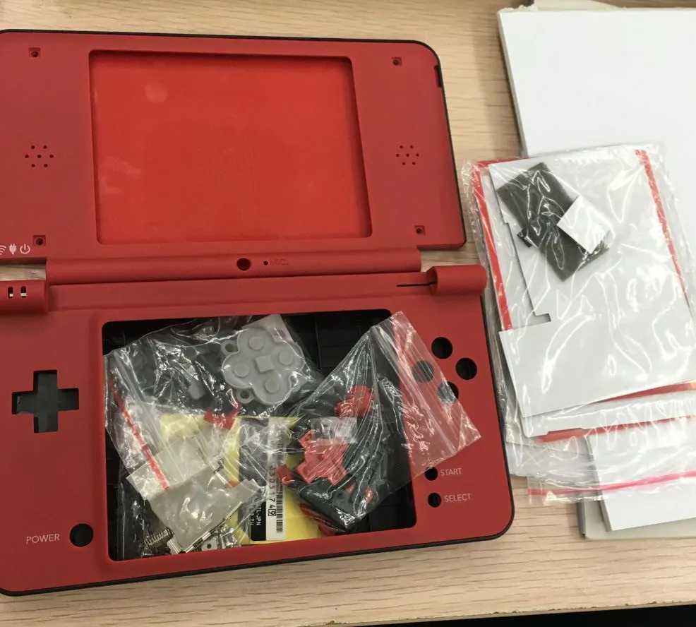 Сделано в Китае красный чехол с полным покрытием корпуса для DS i XL /DS LL For dsixl (Мари