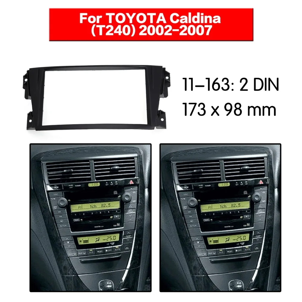 11 163 радиоприемник для TOYOTA caldine (T240) 2 Din Радио DVD стерео CD Панель Крепление|Панели и
