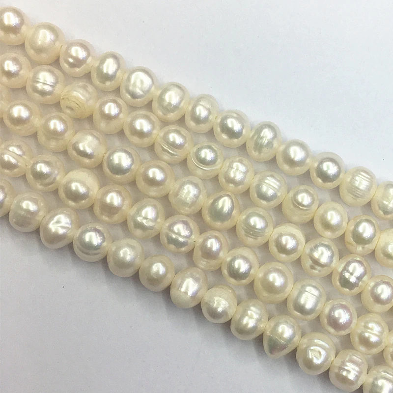 Wholesale Natural 4-10mm Potato Freshwater pearls stone the beads for jewelry making pearl Needlework | Украшения и аксессуары