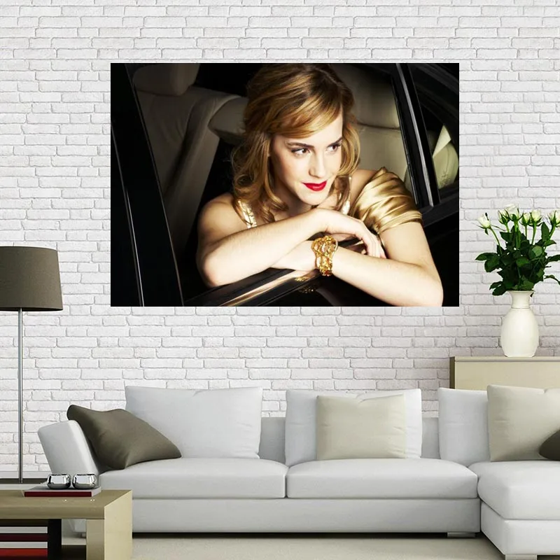 Индивидуальная Картина на холсте Эмма Ватсон настенный плакат тканевый принт