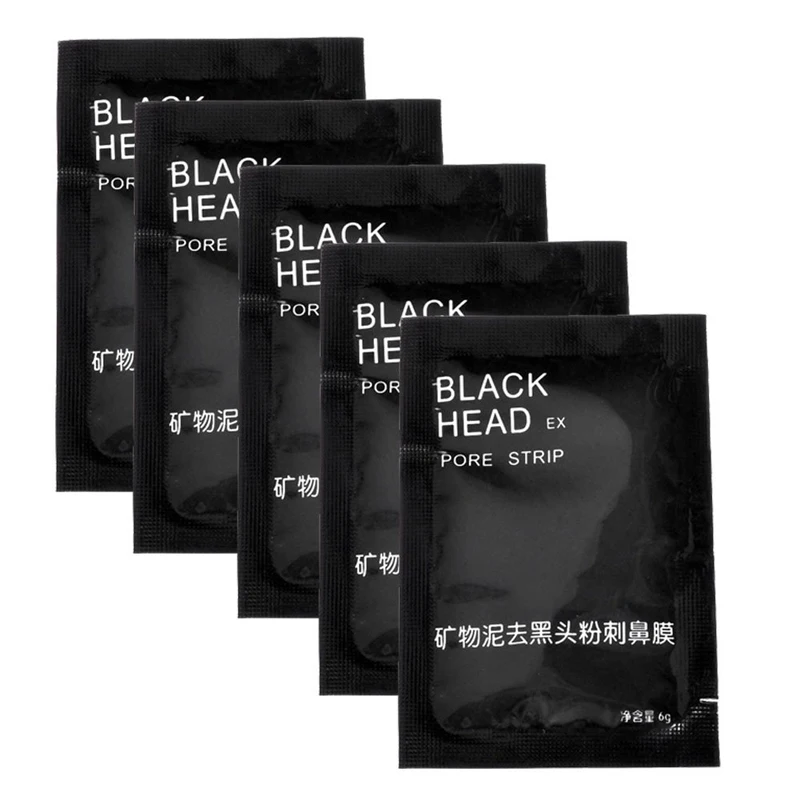 5 шт черный маска blackhead Remover устройство для очистки пор активная углеродистая