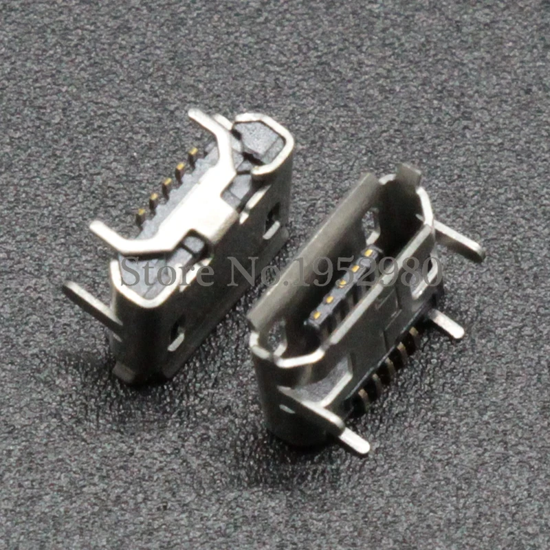10 шт. разъём Micro USB 5 контактов тип B Гнездо SMT 180 градусов|socket connector|l connectorsocket 18 |