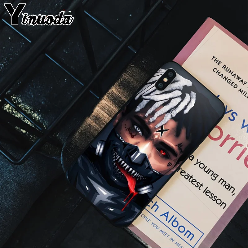 Yinuoda XXXTentacion новое поступление черный чехол для мобильного телефона iPhone 5 5Sx 6 7plus 8