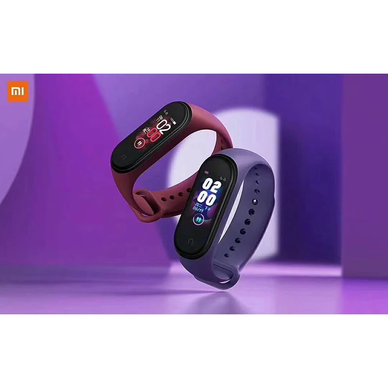 Смарт браслет Xiaomi Mi Band 4 цветной ЖК фитнес трекер Miband время пульса Bluetooth 5 0 часы