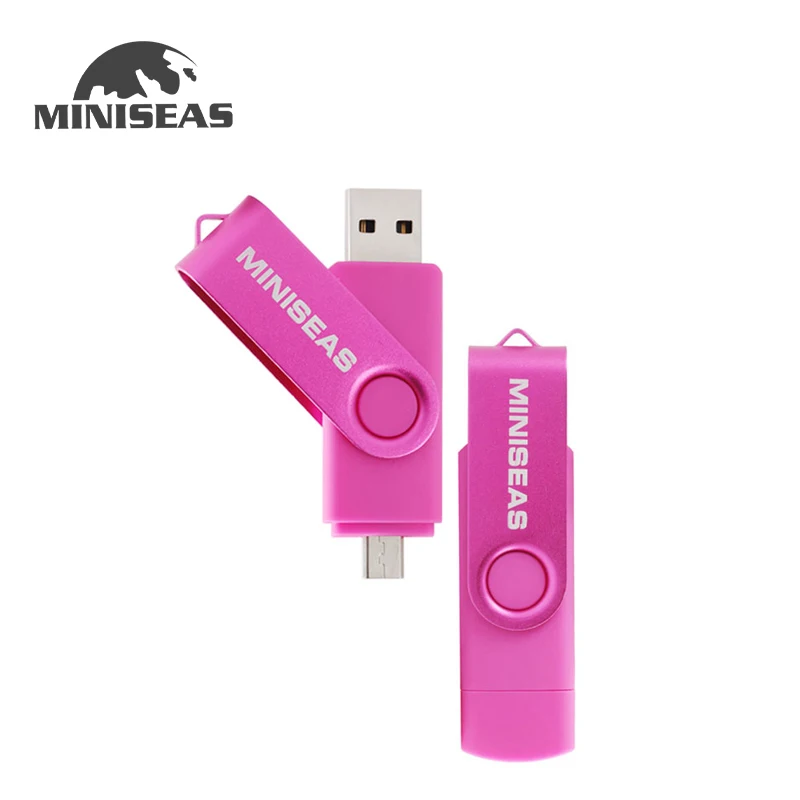 USB флеш накопитель Miniseas с разноцветным вращением удобная ручка OTG 4 ГБ 8 16 32 usb