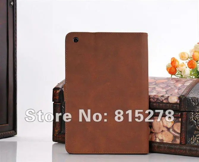 High Quality Flannelet Pattern Leather Case Stand Holder For ipad Mini 7.85&quot |