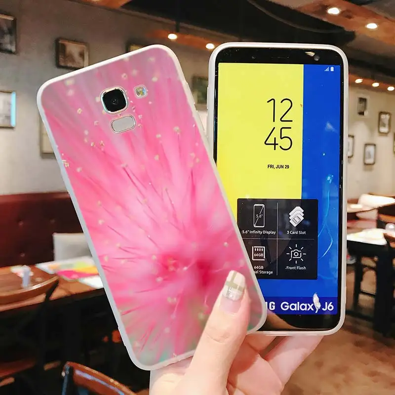 Силиконовый чехол с принтом одуванчика для Samsung Galaxy j8 j7 j6 j5 j4 j3 Plus Prime 2018 2017 2016