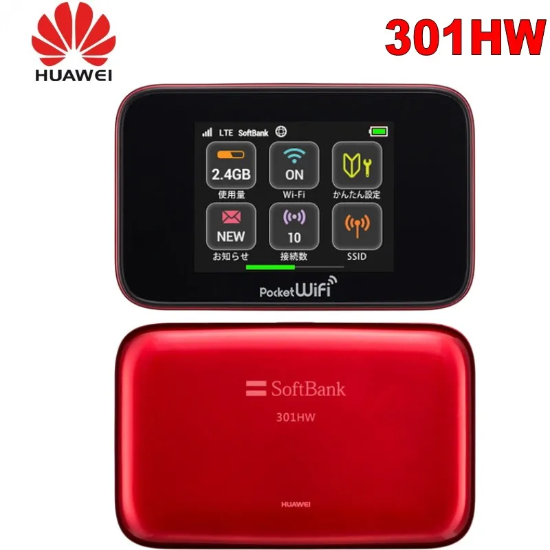 unlocked Huawei 301HW 4G pocket wifi 4g LTE wireless router with SIM card slot