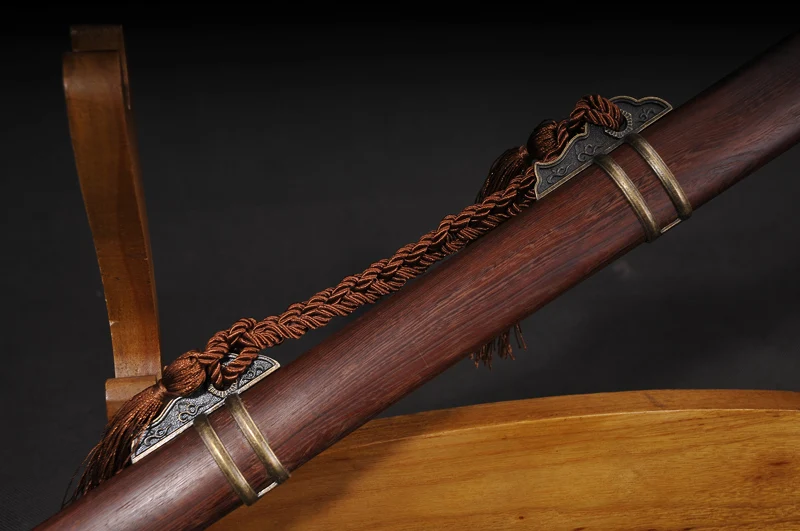 Китайский меч династии Тан прямой 1060 Высокоуглеродистая сталь японский