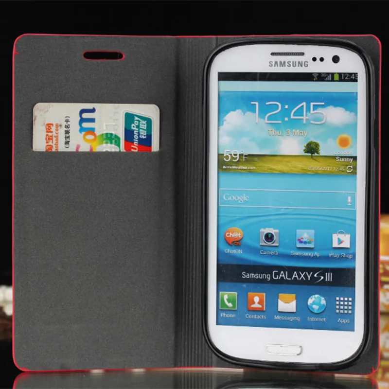 Модный чехол для телефона из искусственной кожи S3 Samsung Galaxy I9301 Neo Duos I9300i откидной