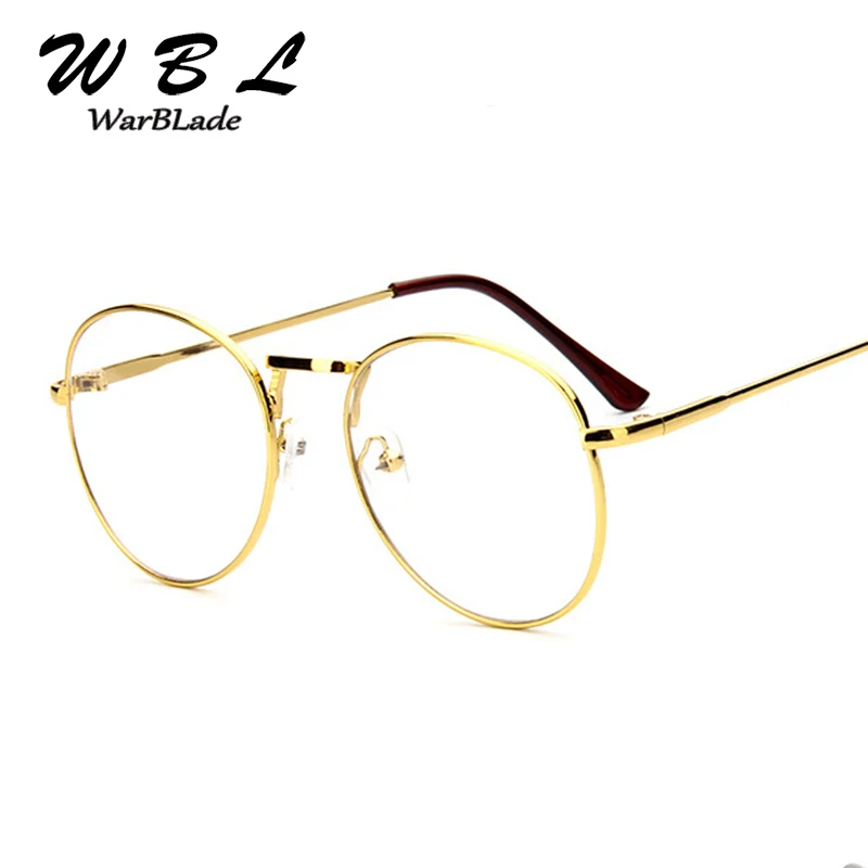 

Мужские Круглые очки WarBLade в стиле ретро, прозрачные очки, оптические оправы для очков для женщин, прозрачная оправа для очков