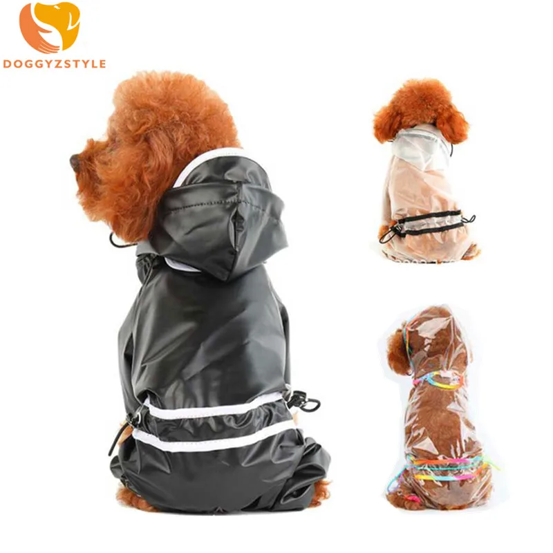 DOGGYZSTYLE плащ для собак прозрачный Дождевой Плащ из полиэстера одежда домашних