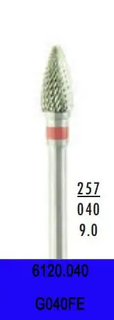 G040FE 10 шт./лот 3/3" хвостовик из карбида вольфрама фрезы Стоматологическая лаборатория hp керамика Акрил Отделка фрезерные боры абразивные материалы - Цвет: G040FE