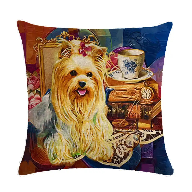 14 45 см* 45 см собака SHIH-TZU постельное белье/подушка из хлопка с эффектом памяти Чехол Диван-Подушка Чехол подушки сиденья автомобиля декоративные подушки - Цвет: 14
