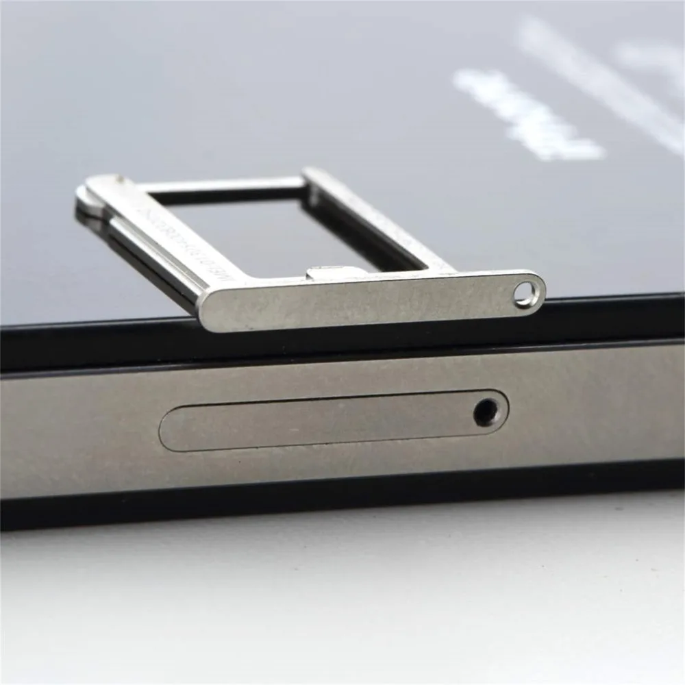 1 шт./лот серебряный металлический держатель для карт Micro SIM замена слота Apple iphone 4 4G