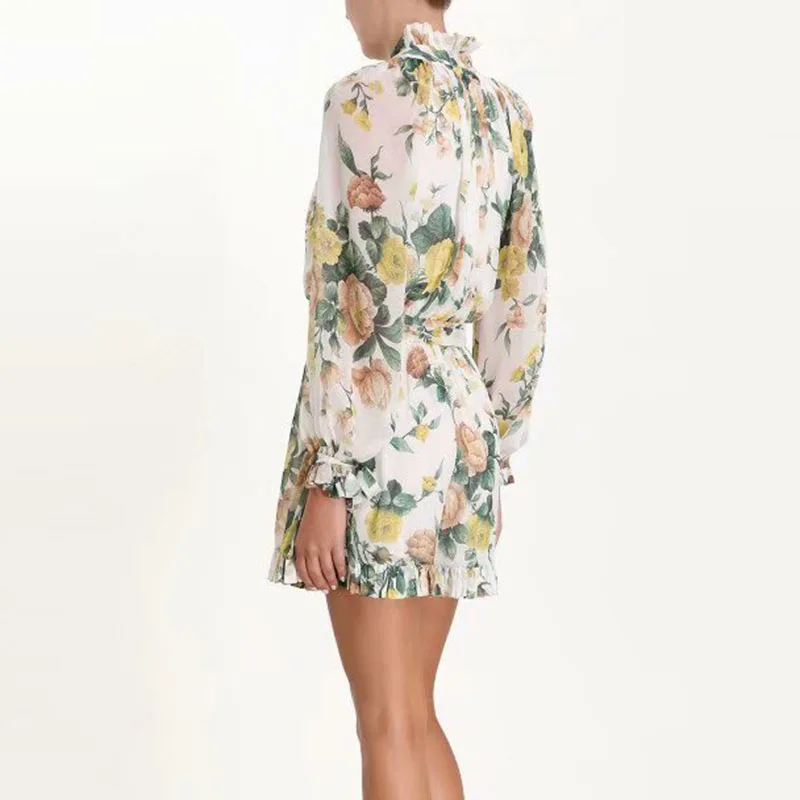 HEYDRESS свободные богемные комбинезоны с цветочным принтом в винтажном стиле, женские Комбинезоны на шнуровке, повседневные пляжные Комбинезоны для отдыха