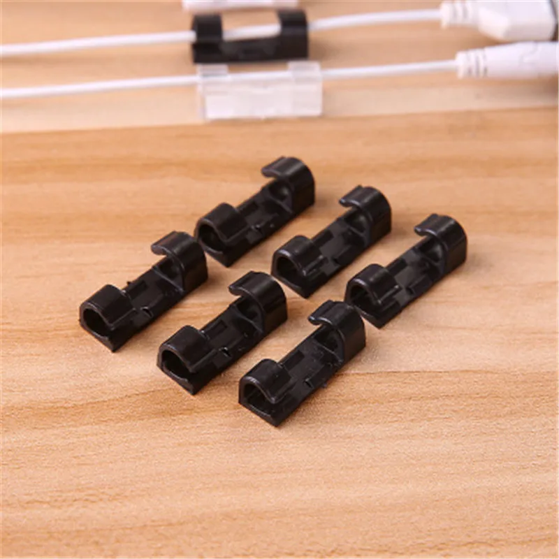 SIANCS 20PCS Clip Cable Winder Bobbin clamp protector USB Ties Organizer Wire Cord Fixer Holder Management | Электроника