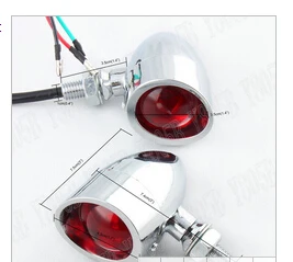Aluminum Turn Signal Light Red Lens For Kawasaki Vulcan Classic VN 400 VN500 VN800 900 1200 1500 1600 2000 Chopper Cruisers |