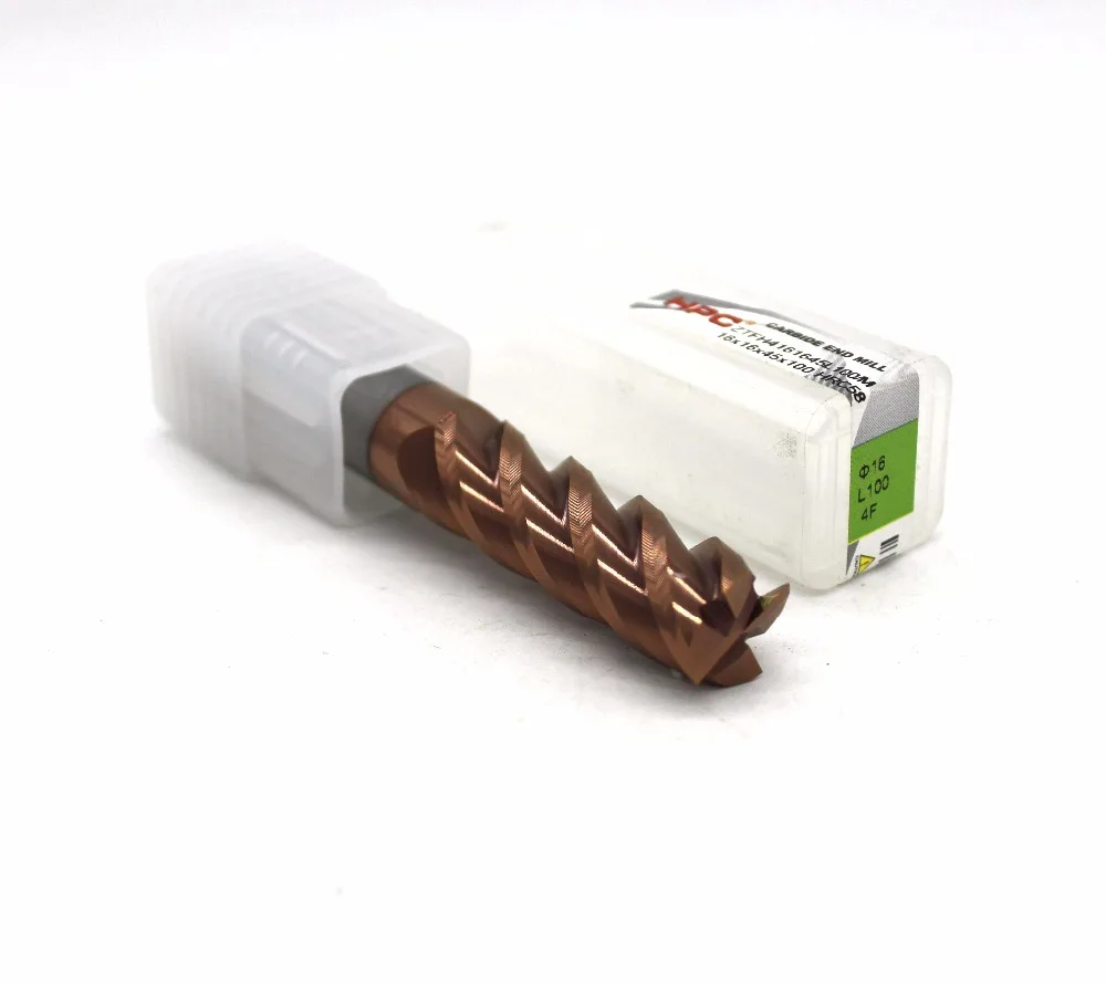 

16*16*100 of 4 flutes HRC 58 mill cutter solid carbide end mill CNC machine
