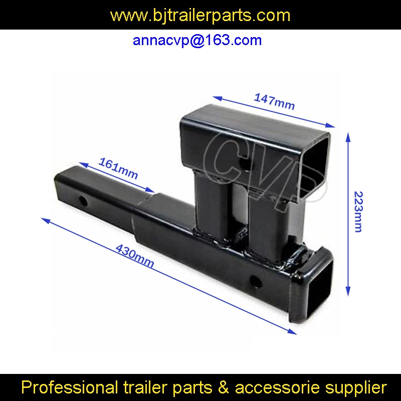 CVP 2 &quotdual new truck trailer hitch receiver rise drop adapter extender double extension parts|Детали и аксессуары для