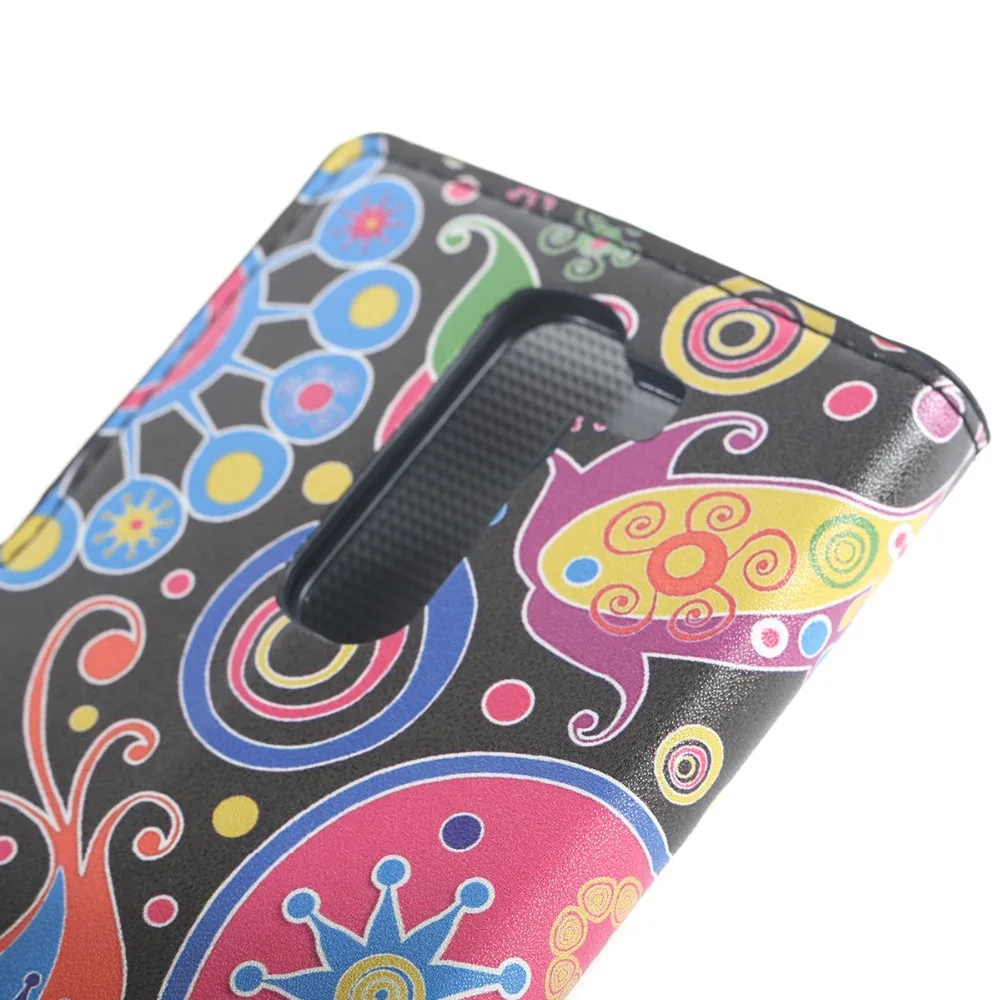 new PU leather phone case for LG G4 mini cover flip wallet card Protective shell beautiful mermaid design pattern |