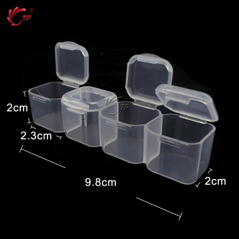 TP 28 слотов прозрачный дизайн ногтей Пустой ящик для хранения Съемный горный