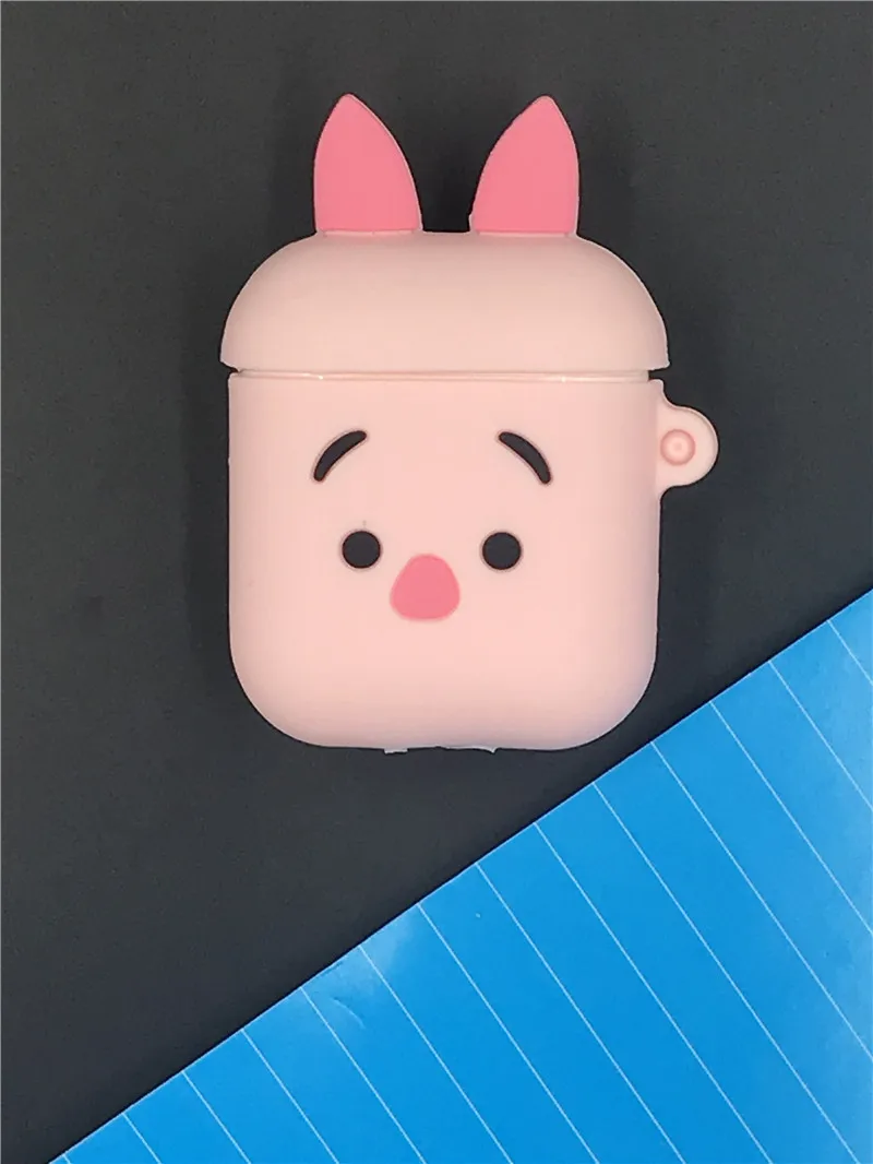 Мультяшный беспроводной Bluetooth чехол для наушников для Apple AirPods силиконовый зарядный чехол для наушников Защитный чехол для AirPods