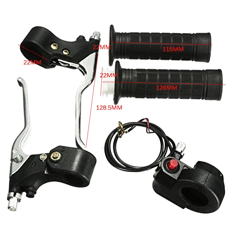 Pocket Mini Bike Hand Grips Kill Stop Switch Twist Throttle Brake Levers Set 2 Stroke ATV Quad Go Kart Dirt Motorcycle | Автомобили и