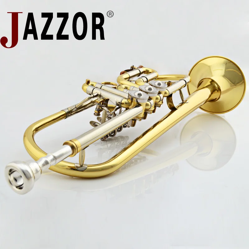 JAZZOR JBTR 440 professional B плоская труба с плоским ключом мундштуком чехол ветровые
