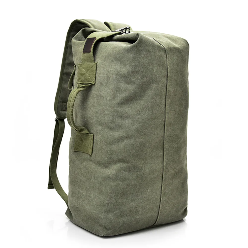 Army Green S OCARDIAN рюкзак мужской большой емкости рюкзак винтажный нейтральный Открытый путешествия холст рюкзак высокая Прямая A0928#25 - Цвет: Army Green S